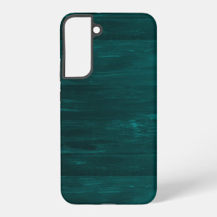 Funda Para Samsung Galaxy S22+ rayas de textura de madera verde azulada samsung g