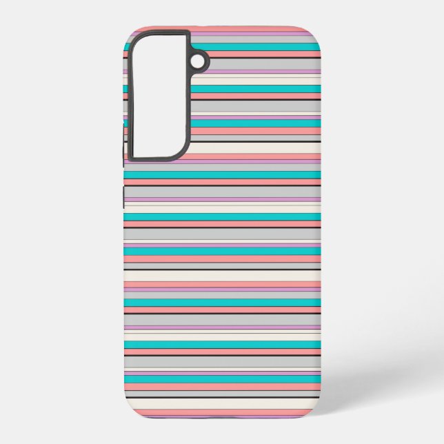 Funda Para Samsung Galaxy Rayas grises acuáticas lindas (Reverso )