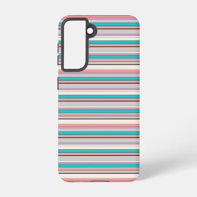Funda Para Samsung Galaxy Rayas grises acuáticas lindas (Reverso )