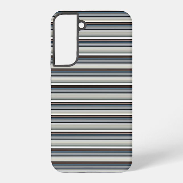 Funda Para Samsung Galaxy Rayas grises blancas lindas (Reverso )