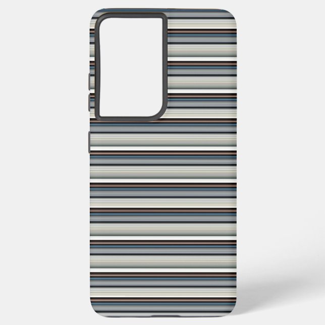 Funda Para Samsung Galaxy Rayas grises blancas lindas (Reverso )