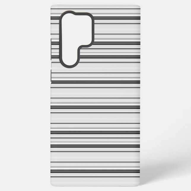 Funda Para Samsung Galaxy Rayas grises blancas lindas (Reverso )