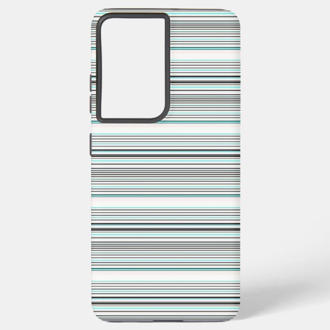 Funda Para Samsung Galaxy Rayas grises de aqua lindas (Reverso )