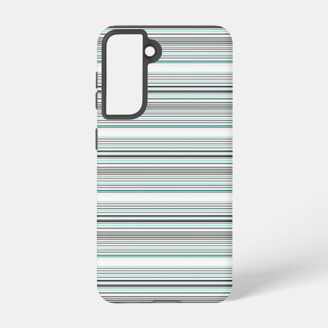 Funda Para Samsung Galaxy Rayas grises de aqua lindas (Reverso )