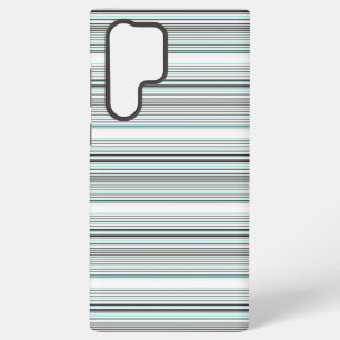 Funda Para Samsung Galaxy S22 Ultra Rayas grises de aqua lindas