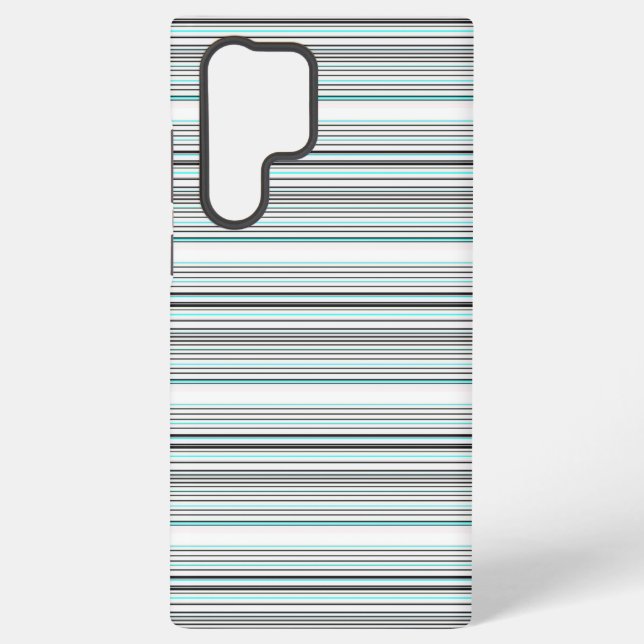 Funda Para Samsung Galaxy Rayas grises de aqua lindas (Reverso )