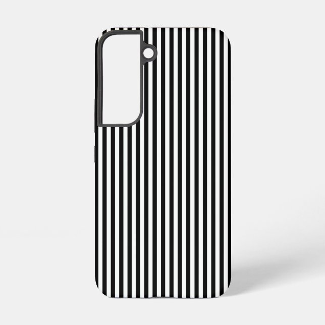 Funda Para Samsung Galaxy Rayas Negra Y Blanca (Reverso )