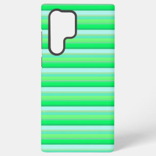 Funda Para Samsung Galaxy S22 Ultra Rayas verdes aqua lindas