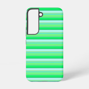 Funda Para Samsung Galaxy S22 Rayas verdes aqua lindas