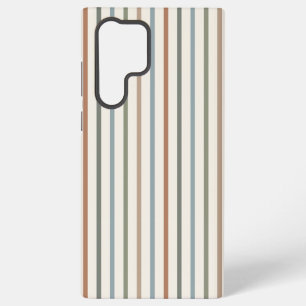 Funda Para Samsung Galaxy S22 Ultra Rayas verticales minimalistas en tonos terrosos bo