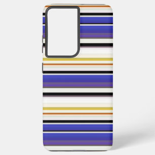 Funda Para Samsung Galaxy S21 Ultra Rayas violetas blancas