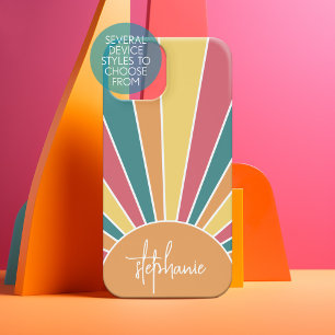 Funda Para Samsung Galaxy S22 Rayo retro amanecer - nombre de secuencia de arcoi