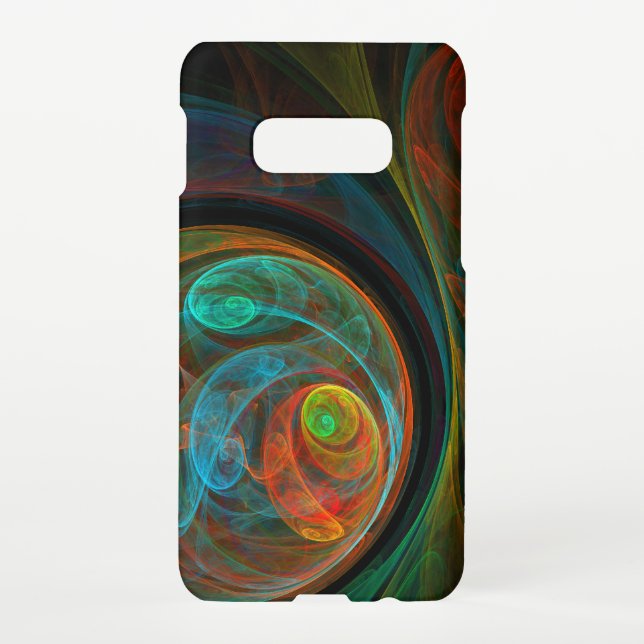 Funda Para Samsung Galaxy Reborn Blue Abstract Art Matte (Reverso)