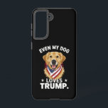 Funda Para Samsung Galaxy S21 Recupera incluso mi perro ama la bandera de Trump<br><div class="desc">Recupera incluso mi perro ama la bandera de Trump en Estados Unidos</div>