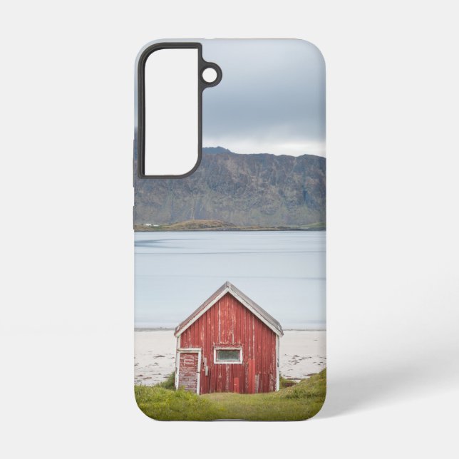 Funda Para Samsung Galaxy Red Cabin Ramberg Lofoten (Reverso )