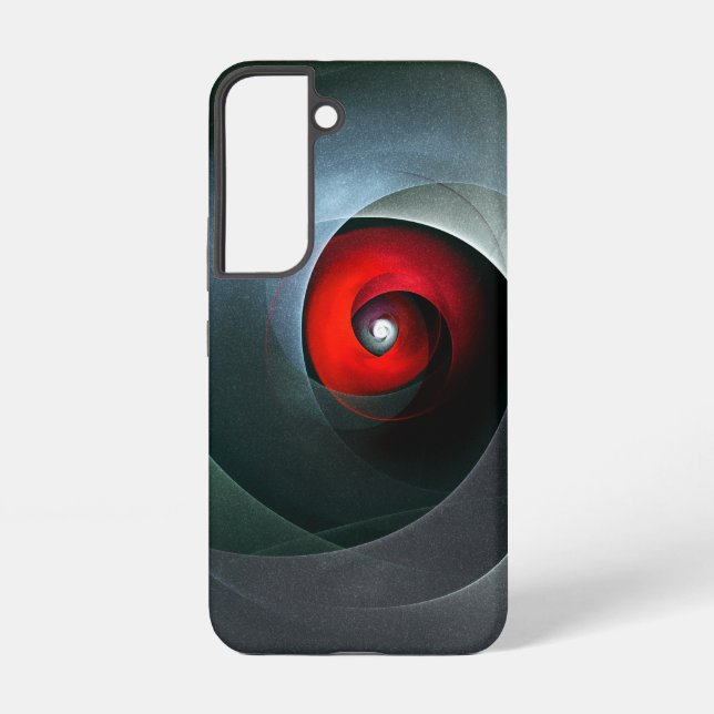 Funda Para Samsung Galaxy Red Swirl Artistic Modern Abstract Art Pattern #19 (Reverso )