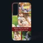 Funda Para Samsung Galaxy S22  Reemplazar texto y fotos con el suyo<br><div class="desc">Reemplazar texto y fotos con el suyo</div>