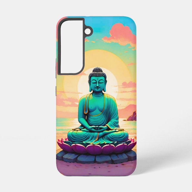 Funda Para Samsung Galaxy Reflejo del atardecer de Buda (Reverso )