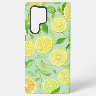 Funda Para Samsung Galaxy S22 Ultra Refreshing Lemon Botanical Phone Case