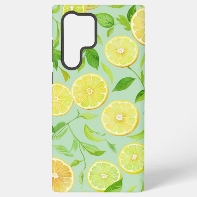 Funda Para Samsung Galaxy Refreshing Lemon Botanical Phone Case (Reverso )