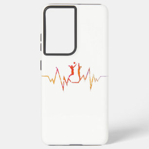 Funda Para Samsung Galaxy S21 Ultra Regalo de Guay de vóley Heartbeat para aficionados