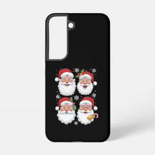Funda Para Samsung Galaxy S22 Regalo de Navidad de Santa Retro Famlia Combinada