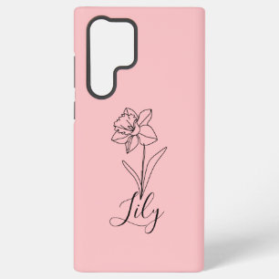 Funda Para Samsung Galaxy S22 Ultra Regalo personalizado de flor de nacimiento de Narc