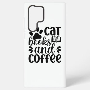 Funda Para Samsung Galaxy S22 Ultra Regalo sencillo para amantes de gatos, libros y ca