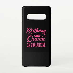 Funda Para Samsung Galaxy S10 Reina de cumpleaños en cuarentena