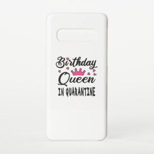 Funda Para Samsung Galaxy S10 Reina de cumpleaños en cuarentena