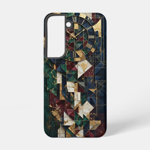 Funda Para Samsung Galaxy S22 Reloj Romano de Oro de Lujo Arte Deco Mosaico