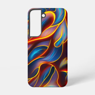 Funda Para Samsung Galaxy S22 Remolino abstracto llamas azules rojas
