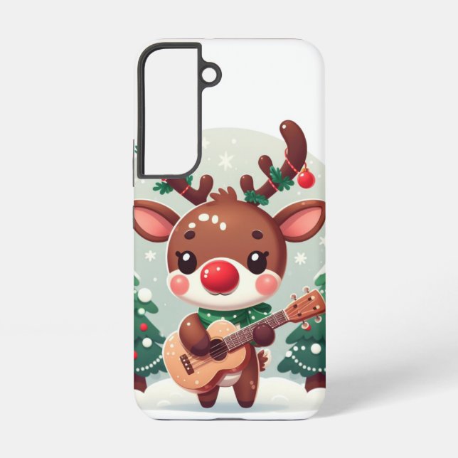Funda Para Samsung Galaxy Reno caprichoso con guitarra (Reverso )