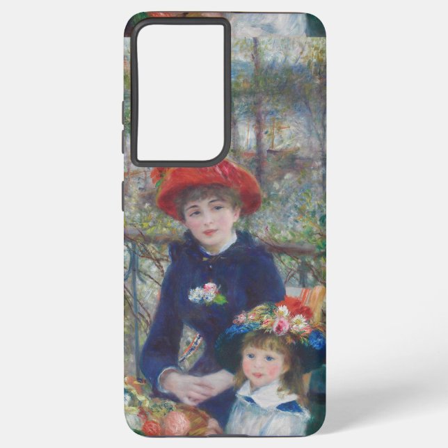 Funda Para Samsung Galaxy Renoir Dos Hermanas Terraza Impresionismo Francés (Reverso )