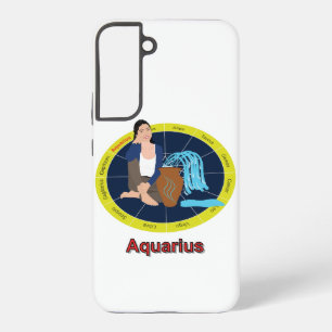 Funda Para Samsung Galaxy S22+ Representación del signo zodiaco de Aquarius