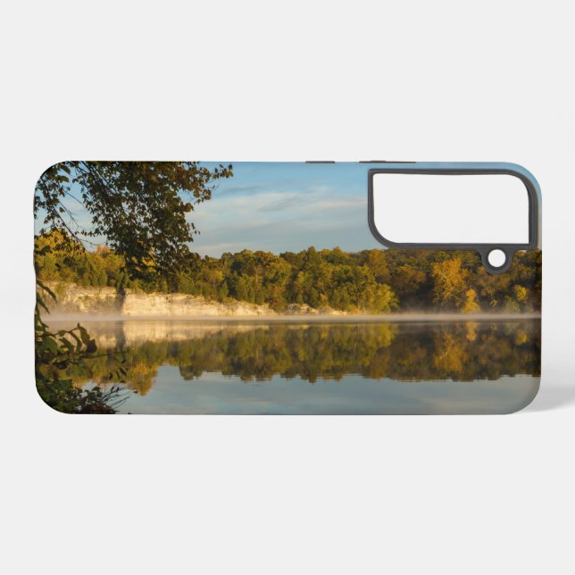 Funda Para Samsung Galaxy Resplandor Del Estuche De Teléfono Samsung De Otoñ (Reverso Horizontal)