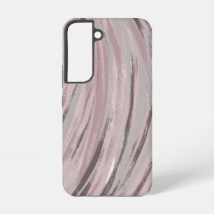 Funda Para Samsung Galaxy S22 Resumen de arte de línea púrpura