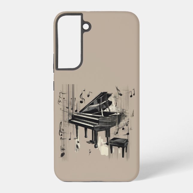 Funda Para Samsung Galaxy Resumen de arte piano (Reverso )