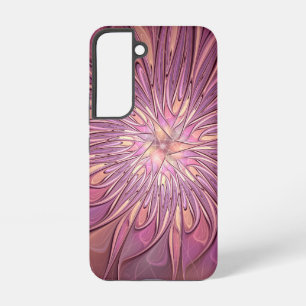 Funda Para Samsung Galaxy S22 Resumen de colores de cerezo de arte fractal flora
