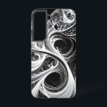 Funda Para Samsung Galaxy S22 Resumen de la mente del estuche de teléfono de red<br><div class="desc">Envuelve tu teléfono en arte complejo con este estuche de teléfono de la red de mente abstracta. Este diseño, con sus complicadas formas orgánicas giratorias en blanco y negro llamativo, evoca la profundidad de una mente compleja o de una estructura de red futurista. Las líneas detalladas crean una sensación de...</div>
