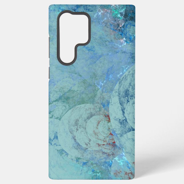 Funda Para Samsung Galaxy Resumen del opal azul (Reverso )