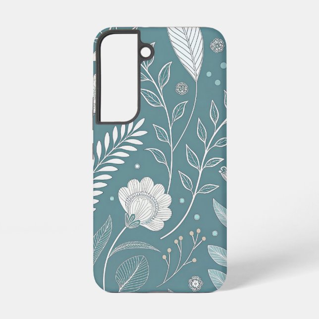Funda Para Samsung Galaxy Resumen floral elegante (Reverso )