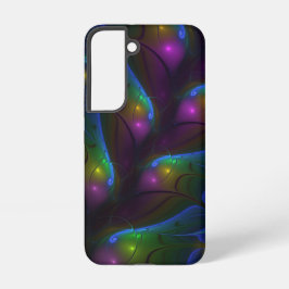 Funda Para Samsung Galaxy S22 Resumen luminoso colorido de fractal trippy modern