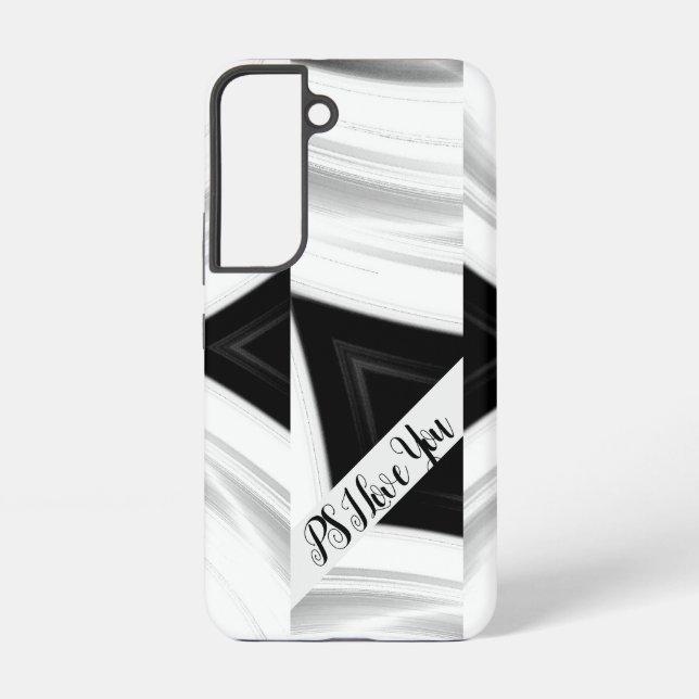 Funda Para Samsung Galaxy Resumen Script monograma Su PS Te amo (Reverso )