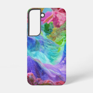 Funda Para Samsung Galaxy S22 Resumen vibrante de la montaña de cristal