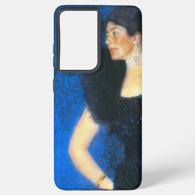 Funda Para Samsung Galaxy Retrato de Klimt del Rosa von Rosthorn-Friedmann (Reverso )