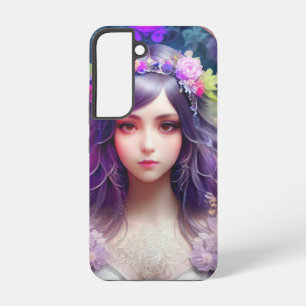 Funda Para Samsung Galaxy S22 Retrato de mujer hermosa al estilo vintage de Much
