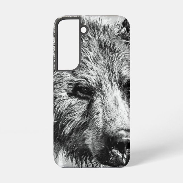Funda Para Samsung Galaxy Retrato de oso pardo (Reverso )