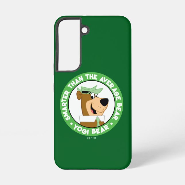 Funda Para Samsung Galaxy Retrato sonriente del oso de Yogi (Reverso )