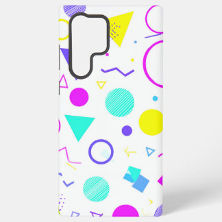 Funda Para Samsung Galaxy S22 Ultra Retro 80s Memphis Geometric Pattern